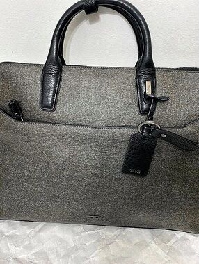 TUMI Stanton Gray Briefcase